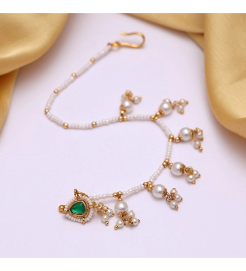 Generic Women's Green Color Nose Nath 