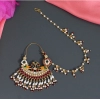 Generic Women's Multi Color Kundan &amp; Beads Meenakari Nose Nath 