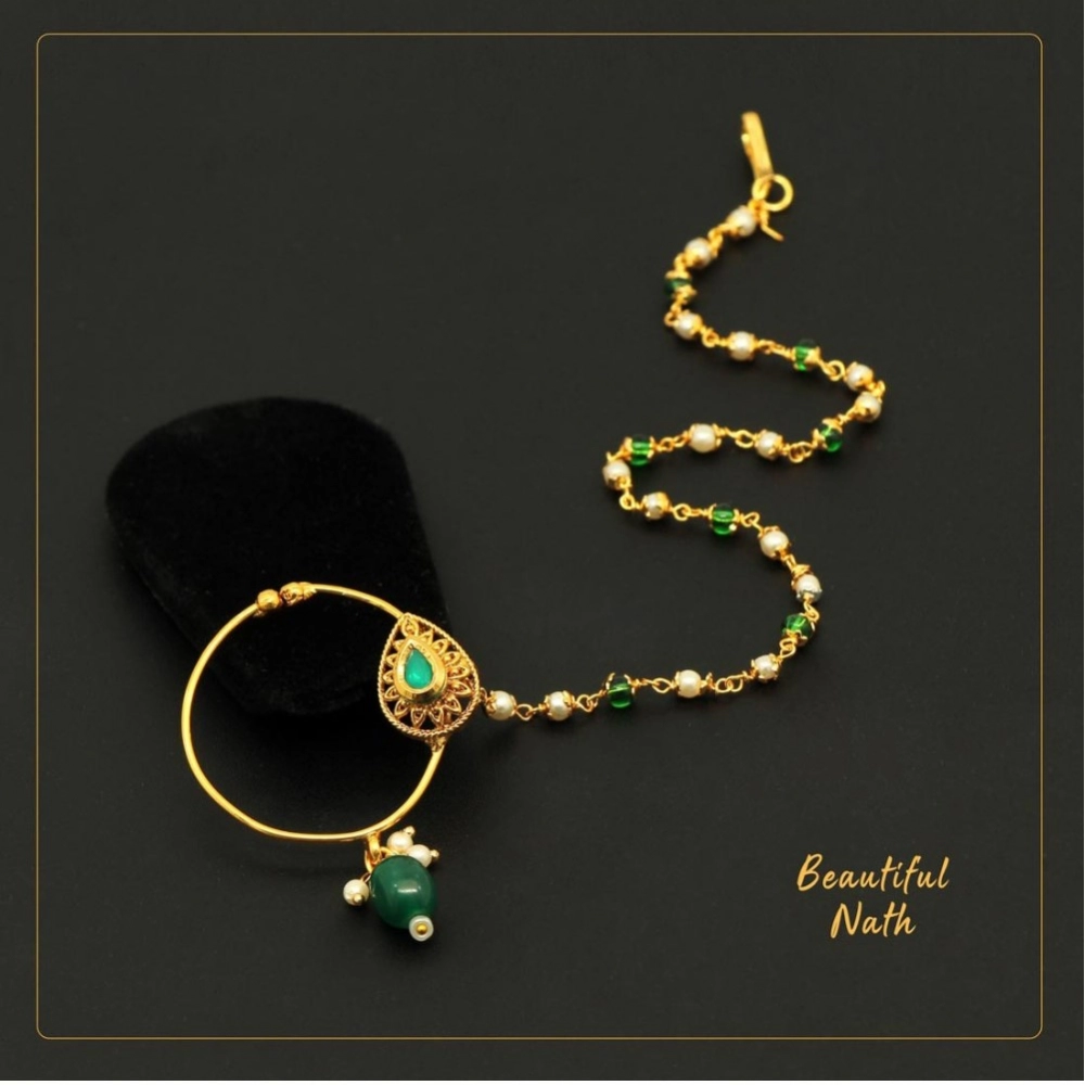 Generic Women's Green Color Nose Nath 