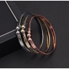 Generic Women's Multi Color 3 Pieces Adjustable Bracelets &amp; Rings 