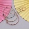 Generic Women's Multi Color 3 Pieces Adjustable Bracelets &amp; Rings 