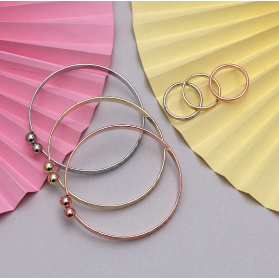 Generic Women's Multi Color 3 Pieces Adjustable Bracelets &amp; Rings 