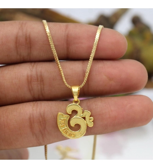 Generic Women's Gold Color Om Temple Locket 