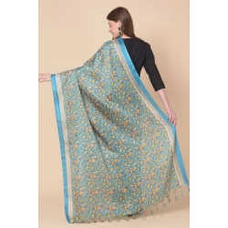 Generic Women's Art Silk Printed Dupatta (Turquoise, Length: 2.25 to 2.50 Mtr) Generic Women's Art Silk Printed Dupatta (Turquoise, Length: 2.25 to 2.50 Mtr)