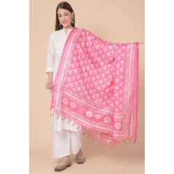 Generic Women's Art Silk Printed Dupatta (Pink, Length: 2.25 to 2.50 Mtr) Generic Women's Art Silk Printed Dupatta (Pink, Length: 2.25 to 2.50 Mtr)
