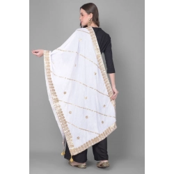 Generic Women's Velvet Gotta Patti Dupatta (Off White, Length: 2.25 to 2.50 Mtr) Generic Women's Velvet Gotta Patti Dupatta (Off White, Length: 2.25 to 2.50 Mtr)