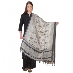 Generic Women's Art Silk Printed Dupatta (Black, Length: 2.25 to 2.50 Mtr) Generic Women's Art Silk Printed Dupatta (Black, Length: 2.25 to 2.50 Mtr)