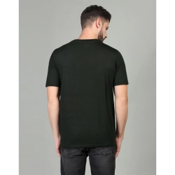 Generic Men's Casual Half Sleeve Solid Cotton Blended Round Neck T-shirt (Green) Generic Men's Casual Half Sleeve Solid Cotton Blended Round Neck T-shirt (Green)