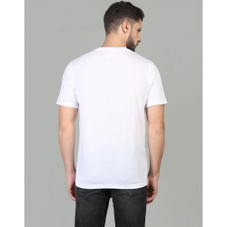 Generic Men's Casual Half Sleeve Solid Cotton Blended Round Neck T-shirt (White) Generic Men's Casual Half Sleeve Solid Cotton Blended Round Neck T-shirt (White)