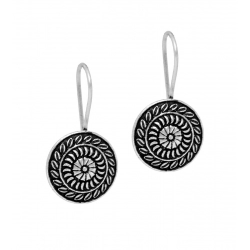 Generic Women's Indian Traditional Oxidised Stud Brass Earrings 