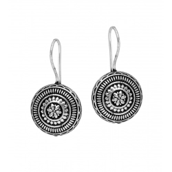 Generic Women's Oxidised Silver Tone Fashion Earrings Studs 