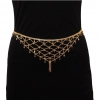 Generic Women's Gold Plated Kamarband Waist Belt For Women//Girls Adjustable Chain