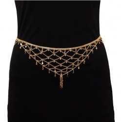 Generic Women's Gold Plated Kamarband Waist Belt For Women//Girls Adjustable Chain