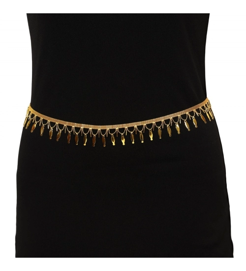 Generic Women's Gold Plated Kamarband Waist Belt For Women//Girls Adjustable Chain