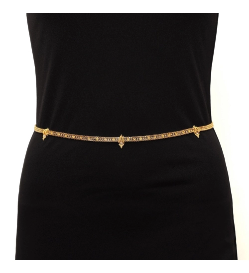 Generic Women's Gold Plated Kamarband Waist Belt For Women//Girls Adjustable Chain