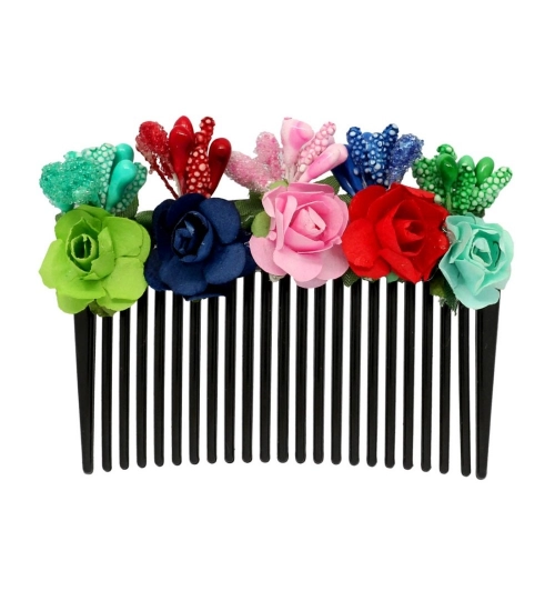 Generic Women's Multi Color Hair Comb Pin 