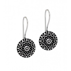 Generic Women's Handmade Indian Traditional Designer Silver Oxidised Stud Brass Earrings 