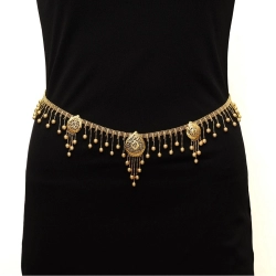 Generic Women's Gold Plated Kamarband Waist Belt For Women//Girls Adjustable Chain
