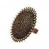 Generic Women's Gold Color Oxidised Adjustable Ring 