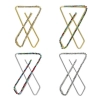 Generic Women's Multi Color Use Saree Hijab Pins Safety Pins Stone Brooch Clip On X Pins For Women Combo Of 4 Pieces 