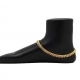 Generic Women's Gold Color Rhinestone Anklets (Free Size: Upto 10&quot;) 