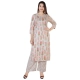 Generic Women's Casual 3/4 Sleeve Printed Rayon Kurti With Palazzo Set (Beige) Generic Women's Casual 3/4 Sleeve Printed Rayon Kurti With Palazzo Set (Beige)
