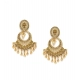 Generic Women's Rose Gold Plated Alloy Earrings (Gold)