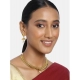 Generic Women's Rose Gold Plated Alloy Necklace &amp; Earings Set (Gold)
