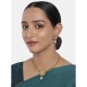 Generic Women's Rose Gold Plated Alloy Necklace &amp; Earings Set (Gold)
