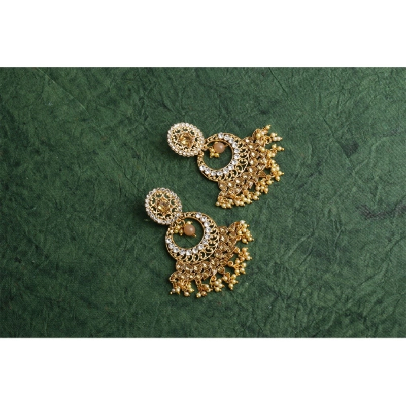 Generic Women's Rose Gold Plated Alloy Earrings (Gold)