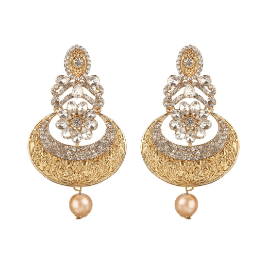 Generic Women's Rose Gold Plated Alloy Earrings (White) Generic Women's Rose Gold Plated Alloy Earrings (White)