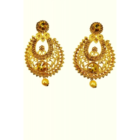 Generic Women's Rose Gold Plated Alloy Earrings (Gold) Generic Women's Rose Gold Plated Alloy Earrings (Gold)