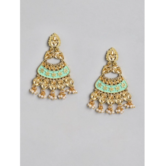 Generic Women's Rose Gold Plated Alloy Earrings (Gold)