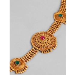 Generic Women's Rose Gold Plated Alloy Necklace &amp; Earings Set (Multicolor)