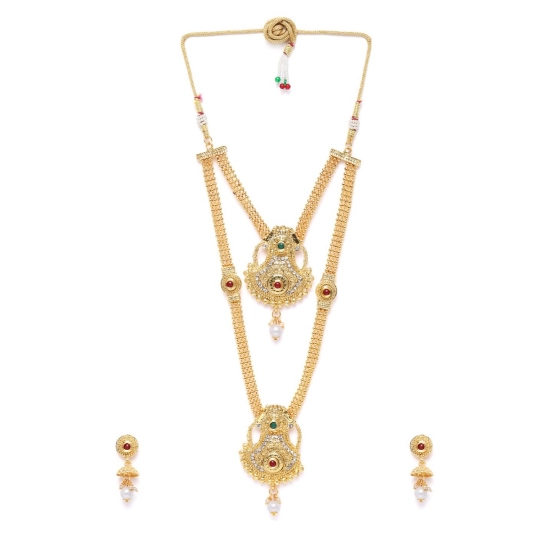 Generic Women's Rose Gold Plated Alloy Necklace & Earings Set (Gold) Generic Women's Rose Gold Plated Alloy Necklace & Earings Set (Gold)