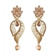 Generic Women's Rose Gold Plated Alloy Earrings (Gold)