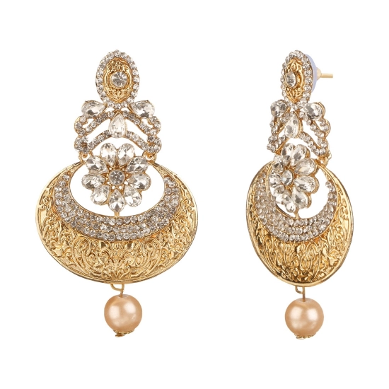 Generic Women's Rose Gold Plated Alloy Earrings (White) Generic Women's Rose Gold Plated Alloy Earrings (White)