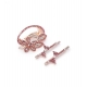 Generic Women's Rose Gold Plated Alloy Hair Pin Set (Pink) Generic Women's Rose Gold Plated Alloy Hair Pin Set (Pink)