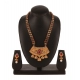Generic Women's Rose Gold Plated Alloy Necklace & Earings Set (Green & Red) Generic Women's Rose Gold Plated Alloy Necklace & Earings Set (Green & Red)