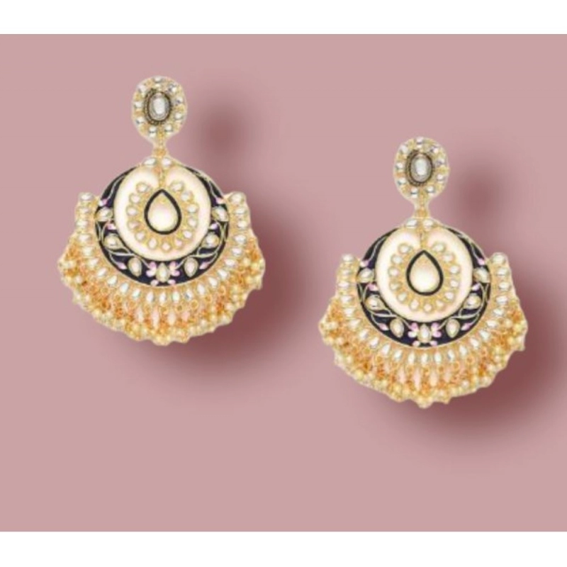 Generic Women's Rose Gold Plated Alloy Earrings (White) Generic Women's Rose Gold Plated Alloy Earrings (White)