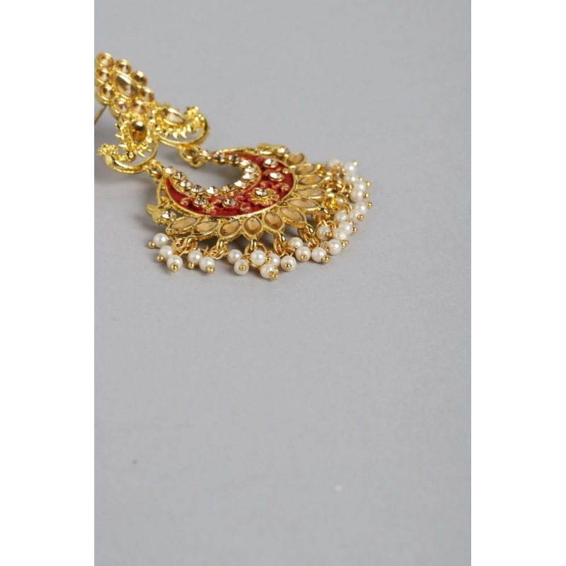 Generic Women's Rose Gold Plated Alloy Earrings (Gold)