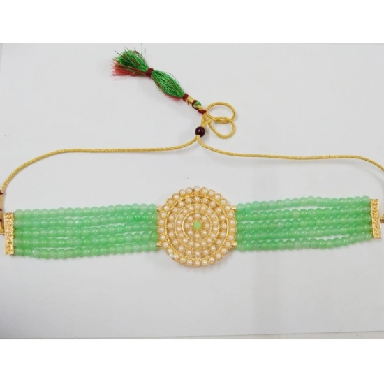Generic Women's Rose Gold Plated Alloy Necklace & Earings Set (Mint Green) Generic Women's Rose Gold Plated Alloy Necklace & Earings Set (Mint Green)