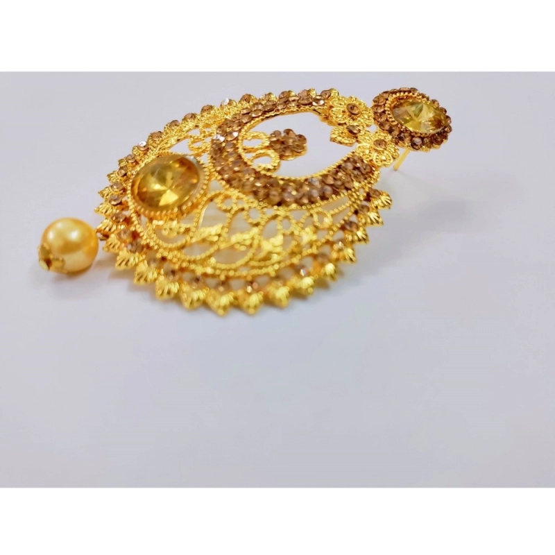 Generic Women's Rose Gold Plated Alloy Earrings (Gold)