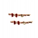 Generic Women's Rose Gold Plated Alloy Hair Pin Set (Red) Generic Women's Rose Gold Plated Alloy Hair Pin Set (Red)