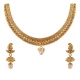 Generic Women's Rose Gold Plated Alloy Necklace &amp; Earings Set (Gold)