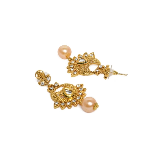 Generic Women's Rose Gold Plated Alloy Necklace & Earings Set (Gold) Generic Women's Rose Gold Plated Alloy Necklace & Earings Set (Gold)