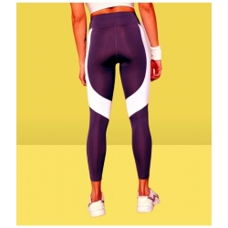 Generic Women's Polyster Solid Sport Leggings (Purple)