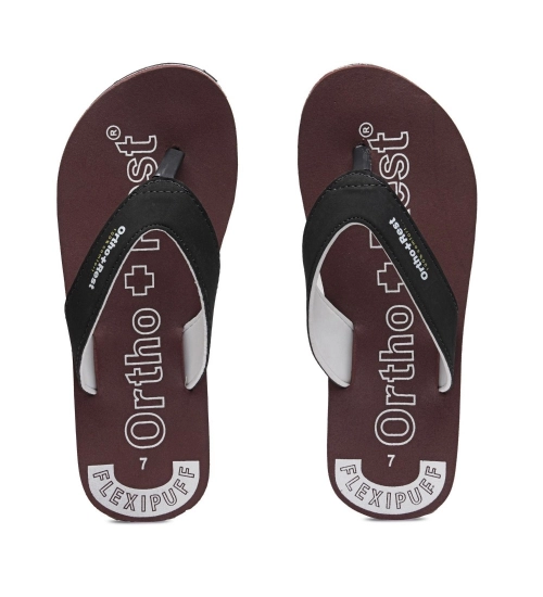 Generic Unisex Rubber Comfortable Orthopedic Doctor Slipper and Flip Flops (Maroon)