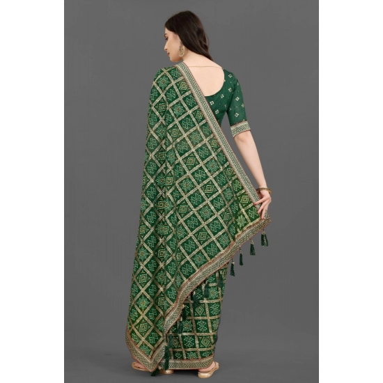 Generic Women's Soft Silk Printed Saree With Unstitched Blouse (Green, 5-6 Mtrs) Generic Women's Soft Silk Printed Saree With Unstitched Blouse (Green, 5-6 Mtrs)