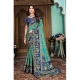 Generic Women's Soft Silk Printed Saree With Unstitched Blouse (Rama, 5-6 Mtrs)